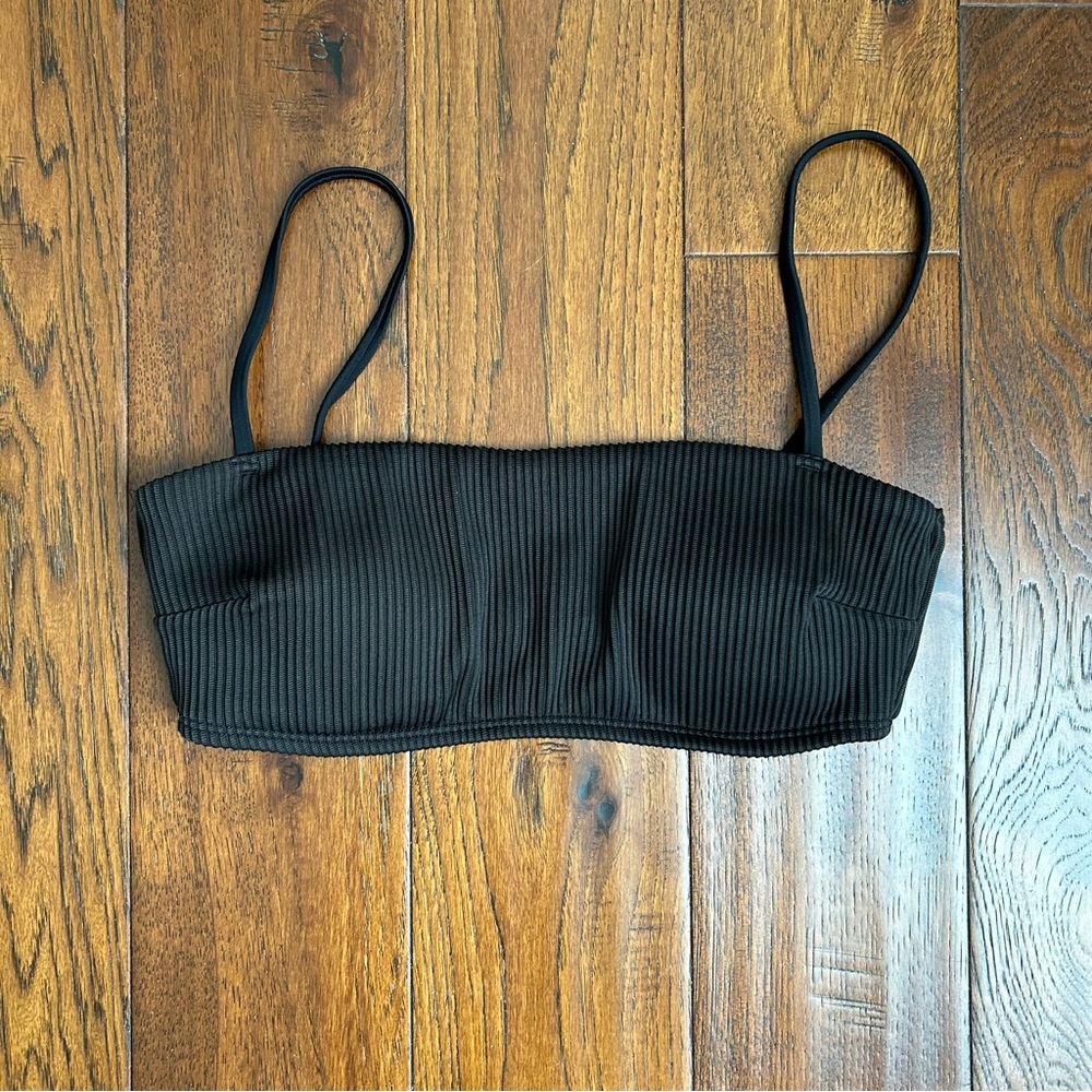 Hollister Ribbed Bandeau Bikini Top